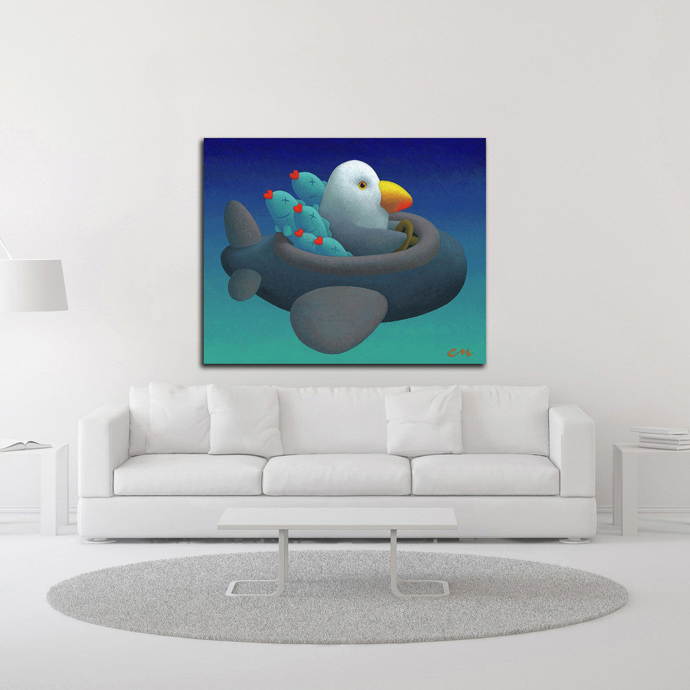 Good Catch by Chris Miles, Print on Canvas, 40"x32"