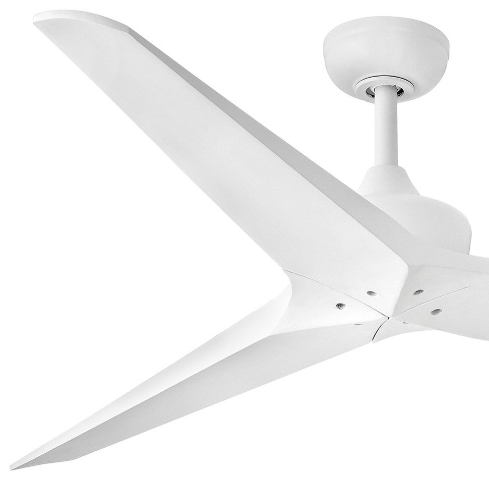 Hinkley Chisel 60" Smart Fan, Matte White