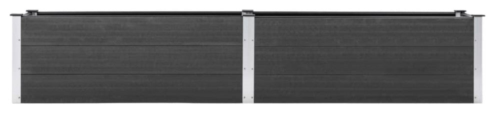 Vidaxl Garden Raised Bed 78.7"x19.7"x21.3" Wpc Gray