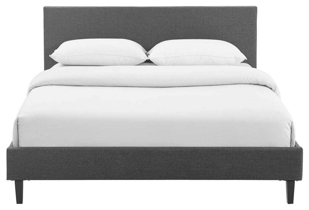 Gray Anya Full Fabric Bed