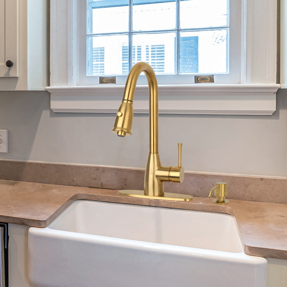 Built, Copper Soap Dispenser Refill from Top With 17oz Bottle, Brushed Gold