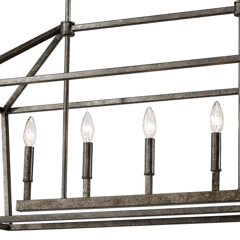 Millennium Lighting Corona 5-Light Pendant, Antique Silver