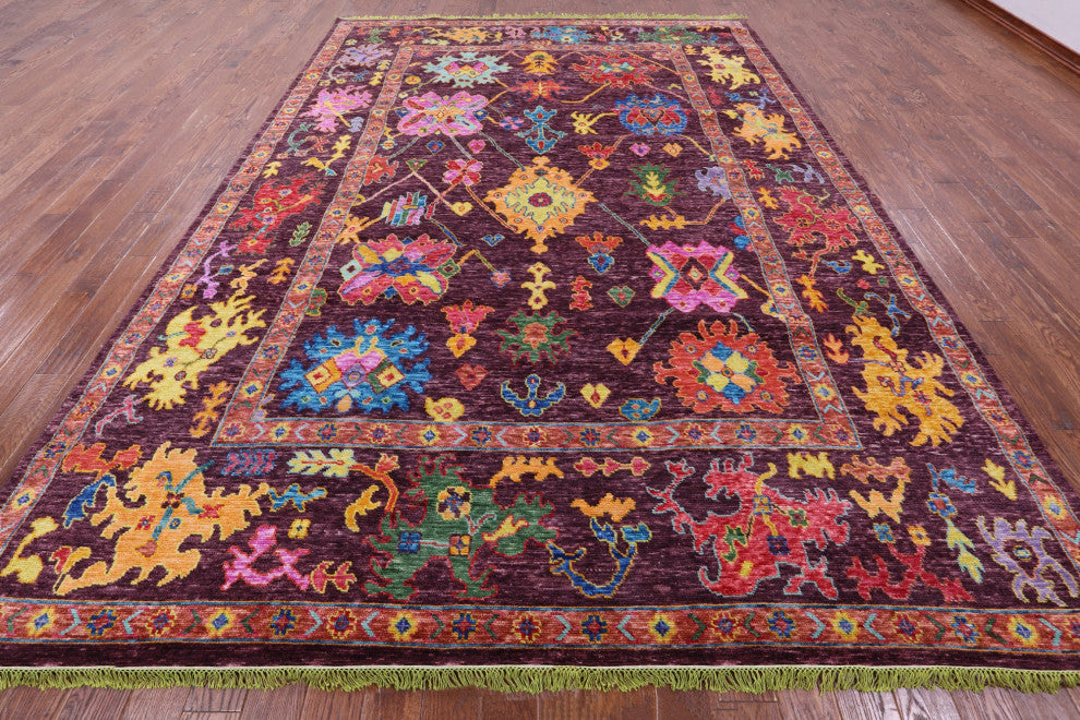 9' 8" X 13' 7" Turkish Oushak Handmade Wool Rug - Q13537
