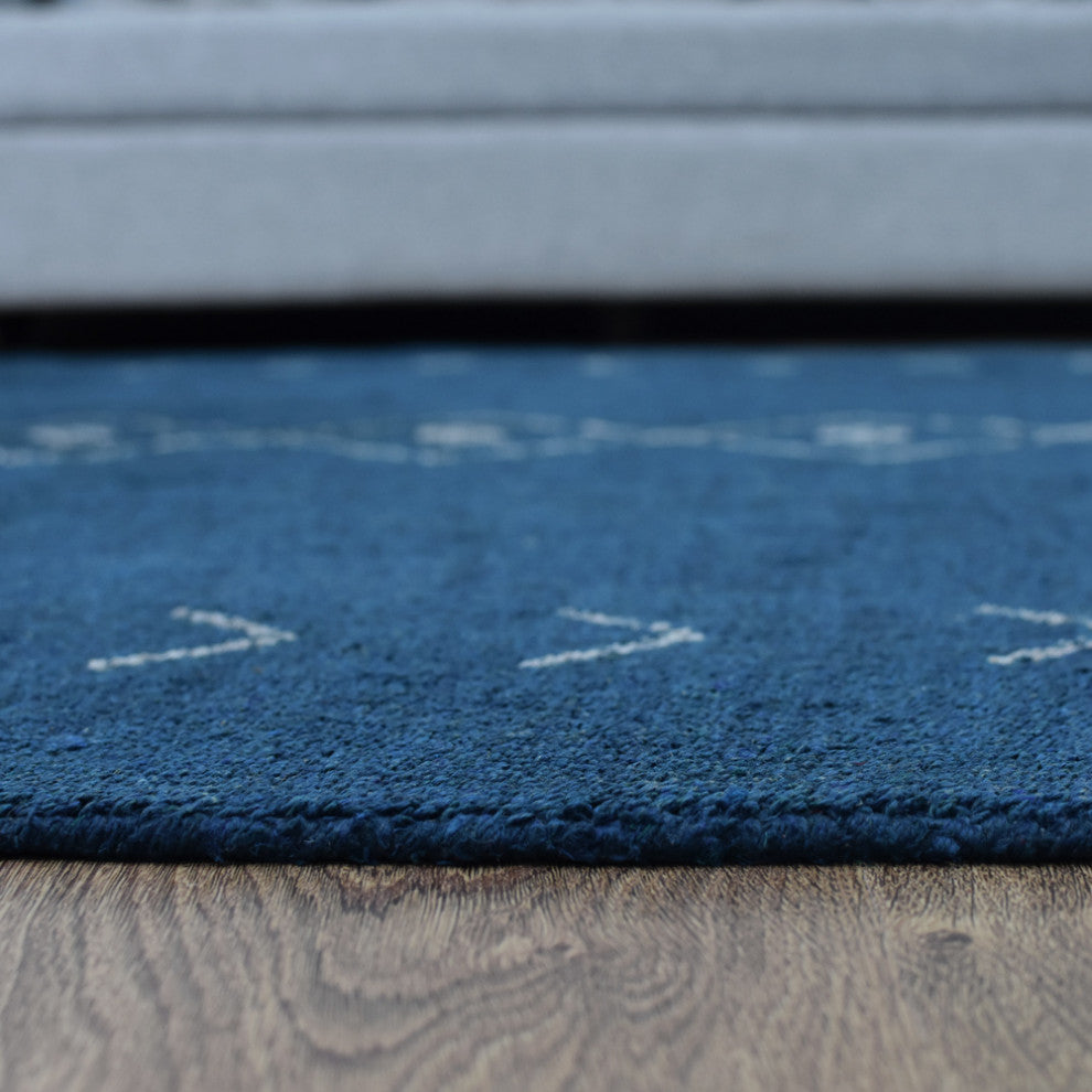 HAND KNOTTED LOOM SILK ECO-FRIENDLY RUGS-6'x9',Rectangle,Blue Beige,Contemporary
