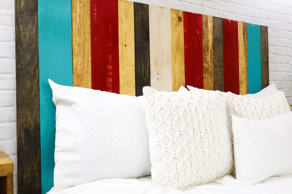 Handcrafted Headboard, Leaner Style, Sugar Mix, Twin