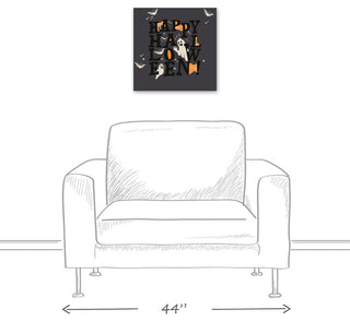Happy Halloween 16x16 Canvas Wall Art