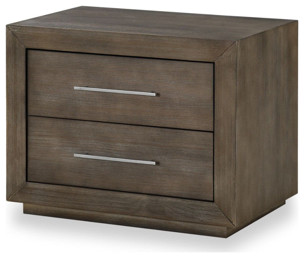 Modus Melbourne 5 PC Queen Panel Bedroom Set w Chest in Dark Pine