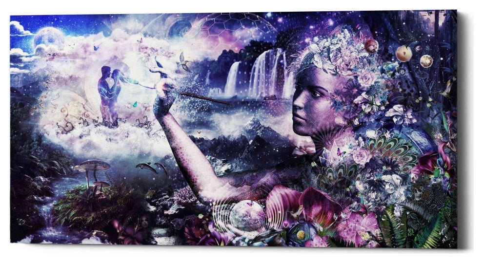 Epic Graffiti "The Painter" by Cameron Gray, Giclee Canvas Wall Art, 30"x60"