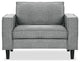 Safavieh Couture Kalyna Accent Chair, Grey