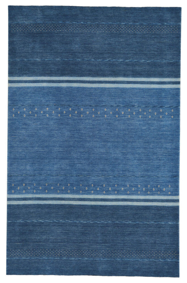 Capel Gava Cobalt 3495_440 Hand Loomed Area Rugs - 10'  X 14' Rectangle
