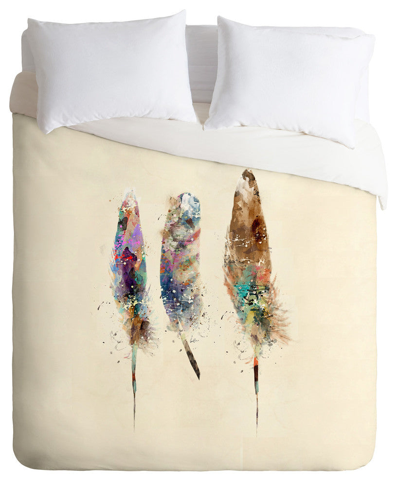 Deny Designs Brian Buckley Free Feathers Lightweight Duvet Cover