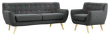 Modway Remark 2 Piece Living Room Set, Gray