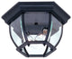 Artcraft Lighting AC8096BK Classico Outdoor Hexagonal Ceiling Mount, Black