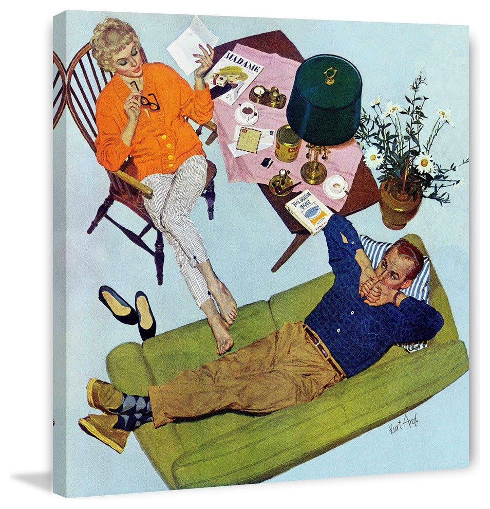 "Husbands Better Tell" Painting Print on Wrapped Canvas