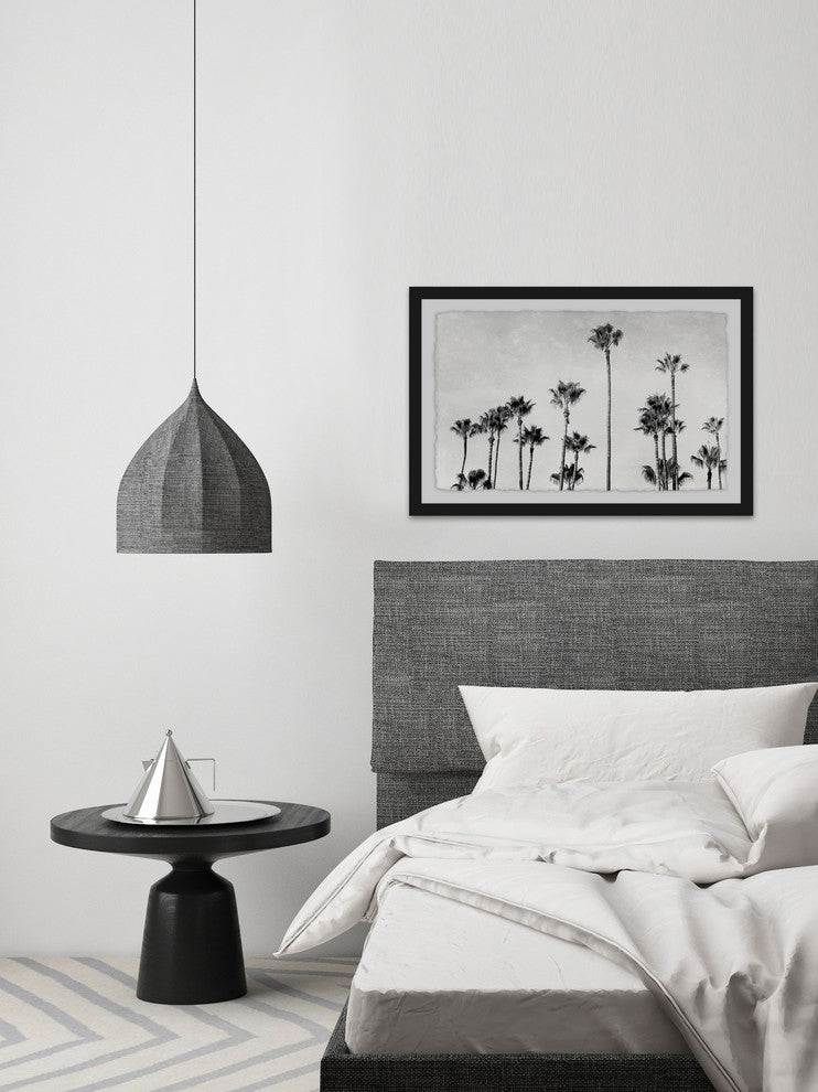 "Palm Trees in CA" Framed Painting Print, 24"x16"