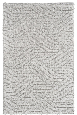 Calvin Klein Surfaces 2' x 3' Silver Grey Shag Indoor Area Rug