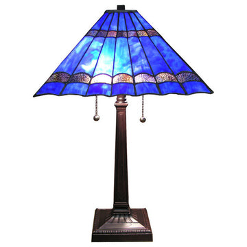 Tiffany-style Gothique Table Lamp