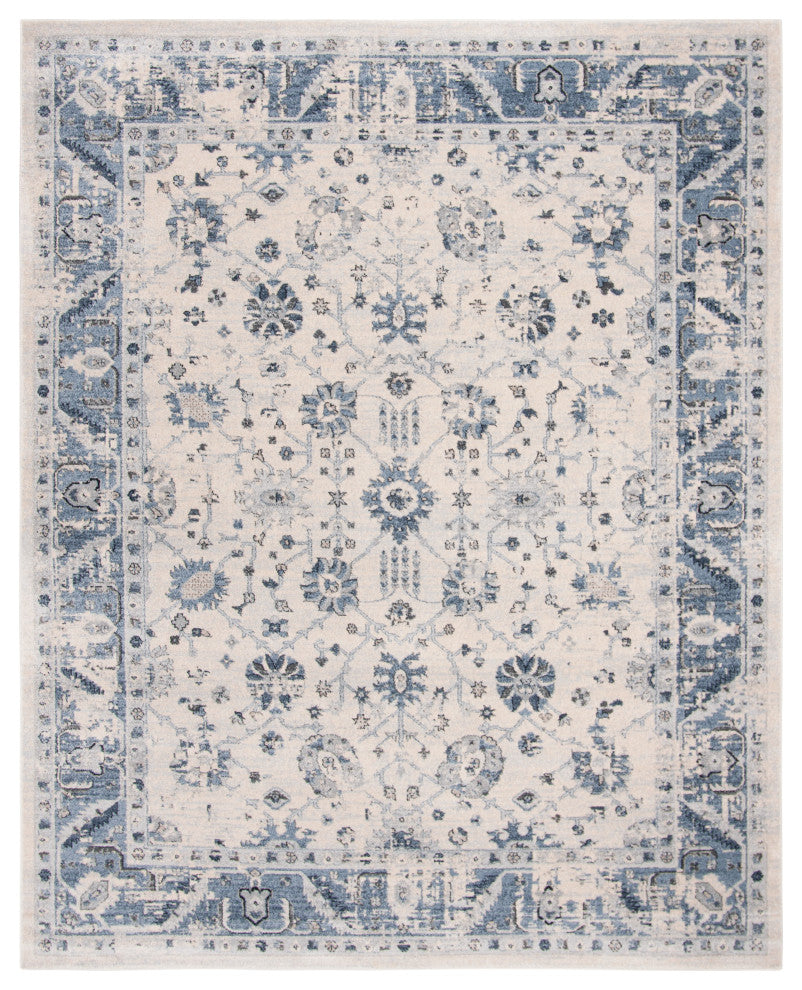 Safavieh Charleston CHL413A Rug, Ivory/Blue, 9' X 12'