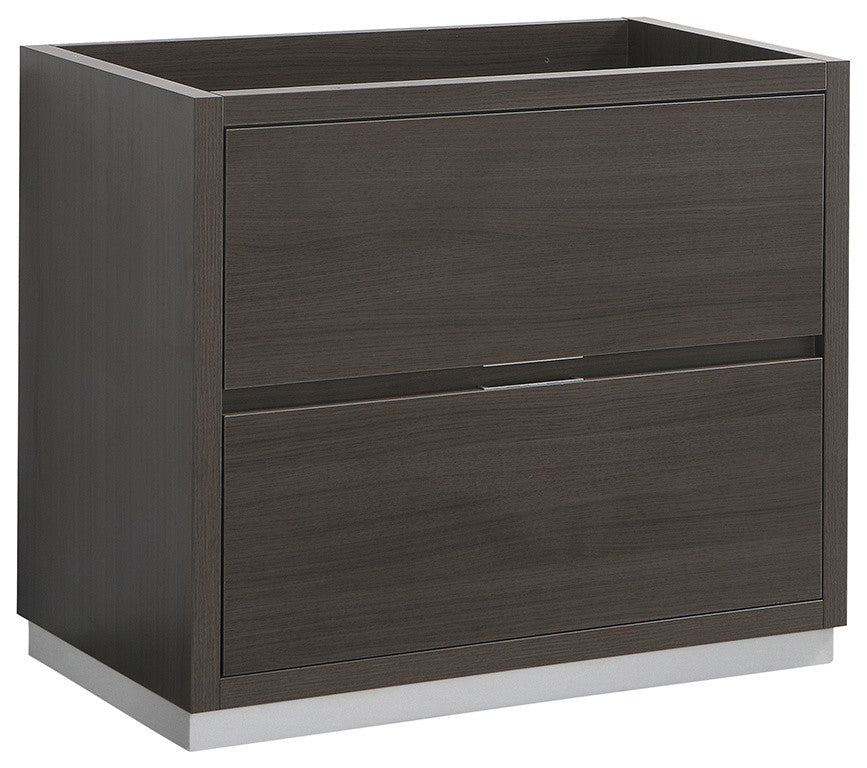 Fresca FCB8436GO Valencia 36" Gray Oak Free Standing Modern Bathroom Cabinet