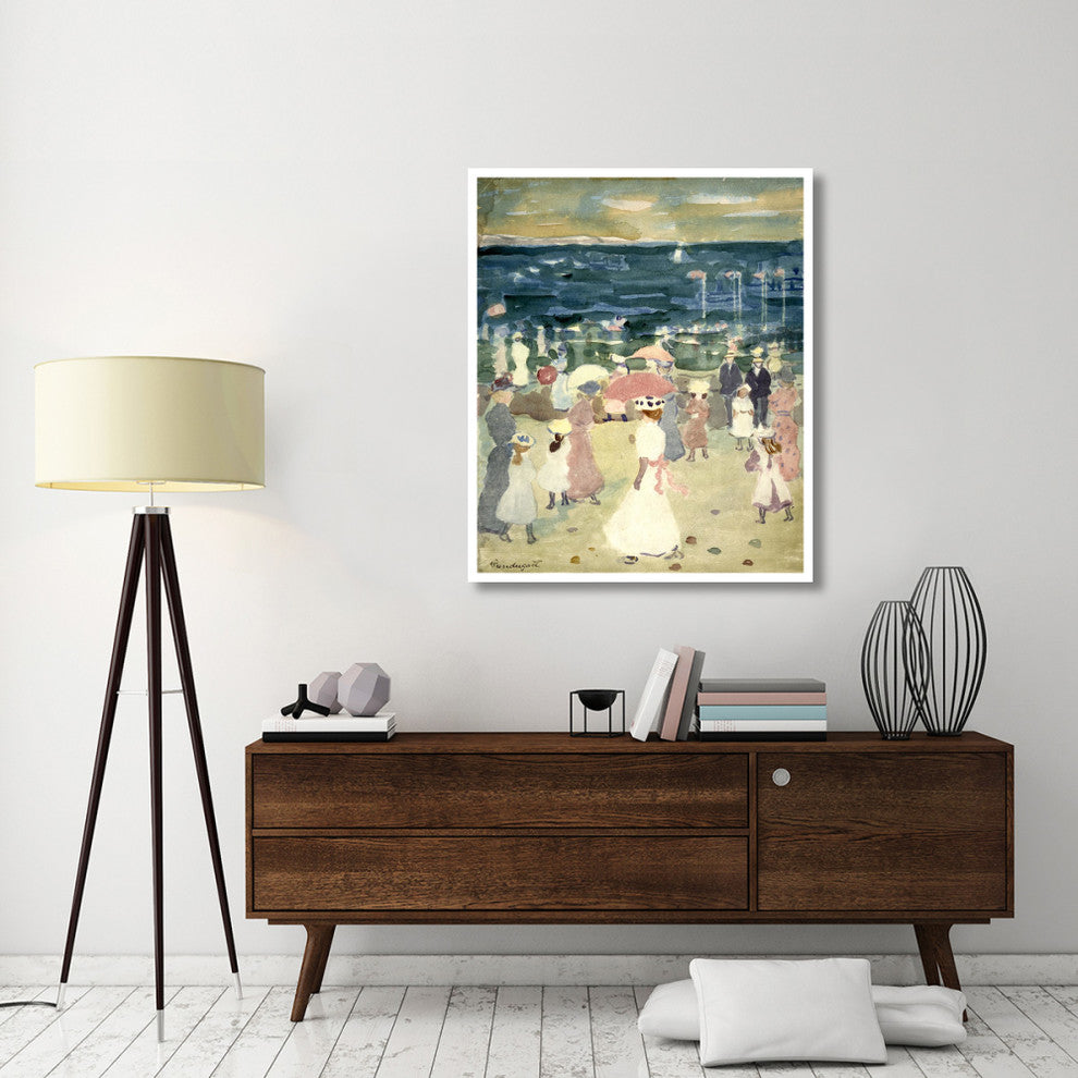 "Sunday on the Beach, ca. 1896-1898" Paper Art, 39"x46"