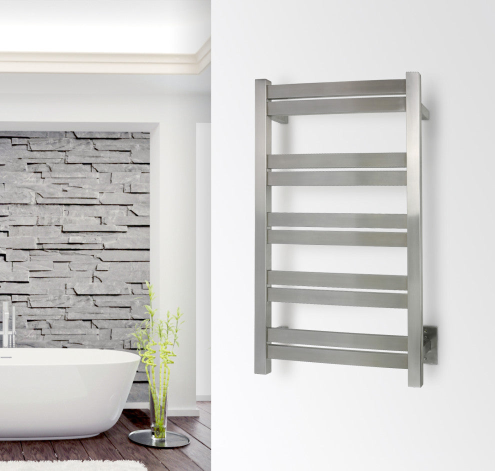 Grande Towel Warmer, Brushed, 10 Bars