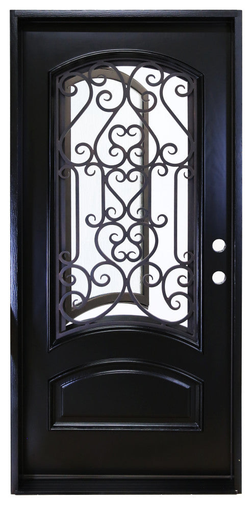 Forever Doors, Exterior Front Entry Composite Door AR07C, 36"x80", Left H