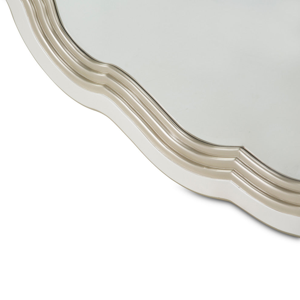 London Place Wall Mirror - Creamy Pearl