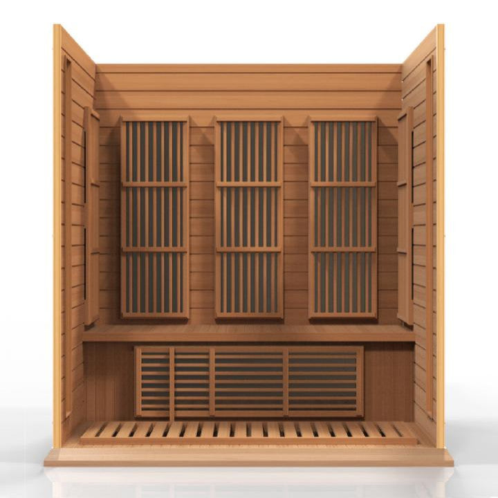 3-Person Near Zero Emf, Under 2Mg Far Infrared Sauna, Canadian Red Cedar