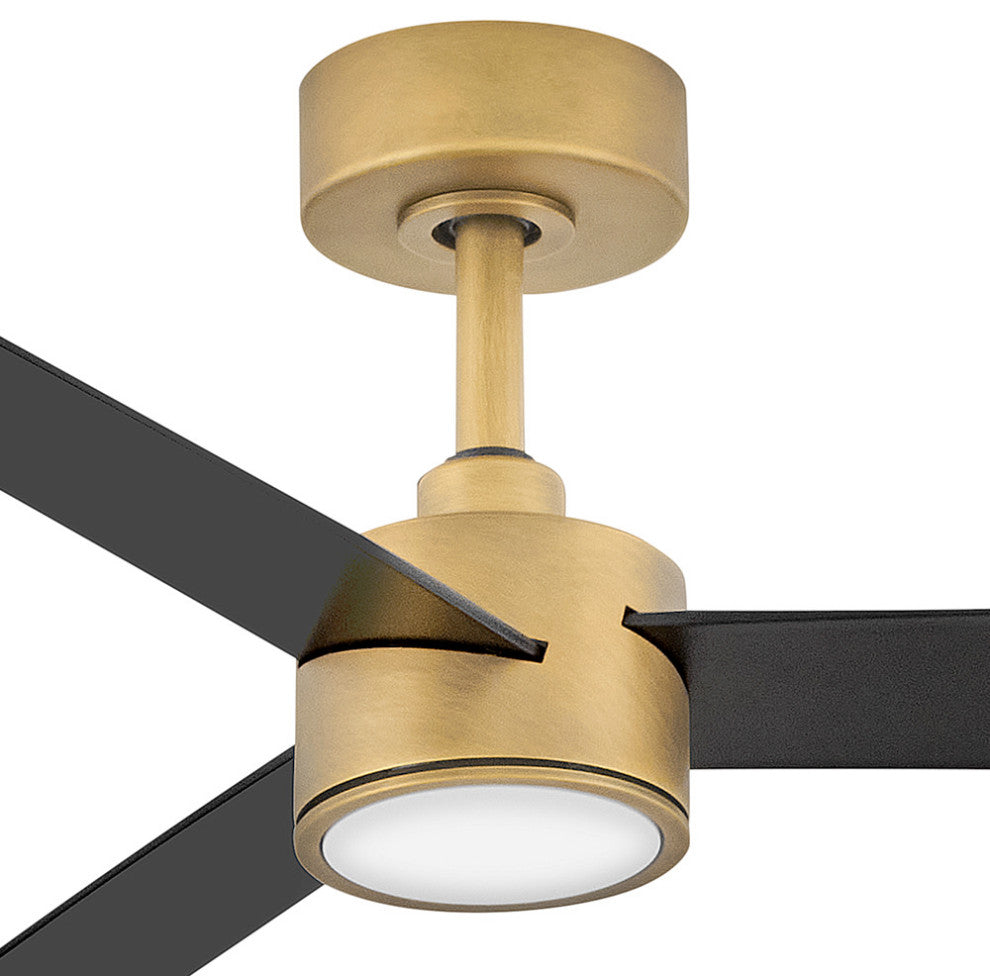 Hinkley Speck 52" Smart Fan, Heritage Brass