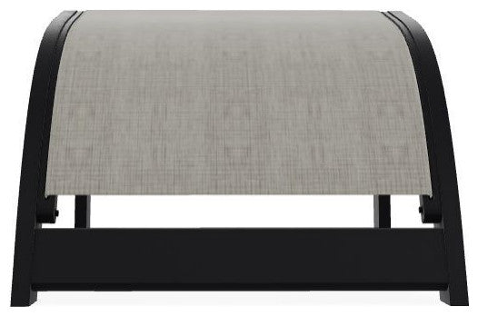 Adirondack Sling Outdoor Ottoman, Smoke/Black