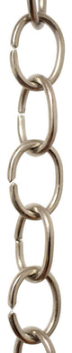 RCH Hardware Brass Loop Chandelier Chain, Various Finishes, Polished Nickel, U18