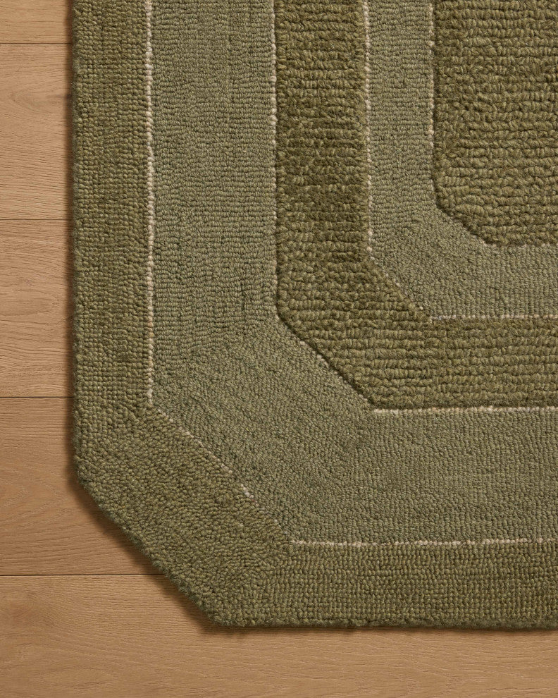 Loloi Clayton Olive 18" x 18" Sample Rug
