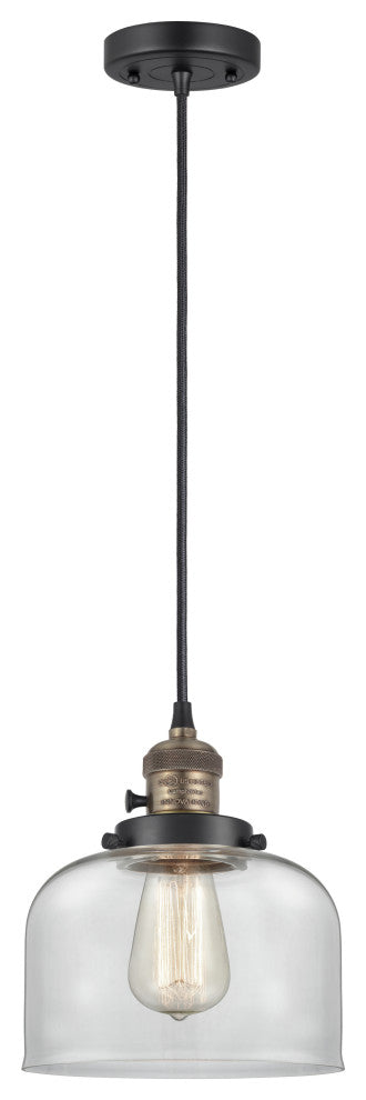 INNOVATIONS 201CSW-BAB-G72 1-Light Mini Pendant Black Antique Brass