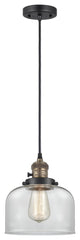 INNOVATIONS 201CSW-BAB-G72 1-Light Mini Pendant Black Antique Brass