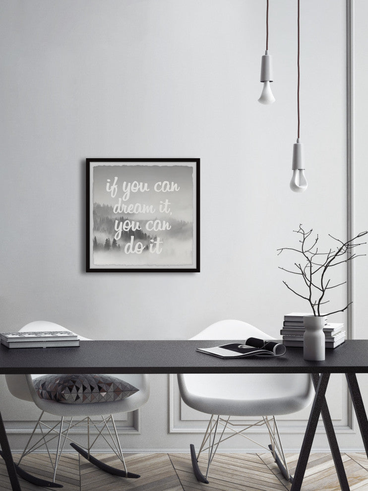"Dream It and Do It" Framed Painting Print, 32x32
