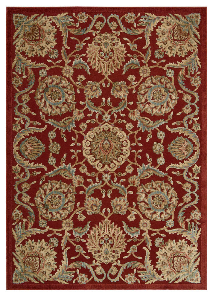 Nourison GRAPHIC ILLUSIONS 221 RED RUG