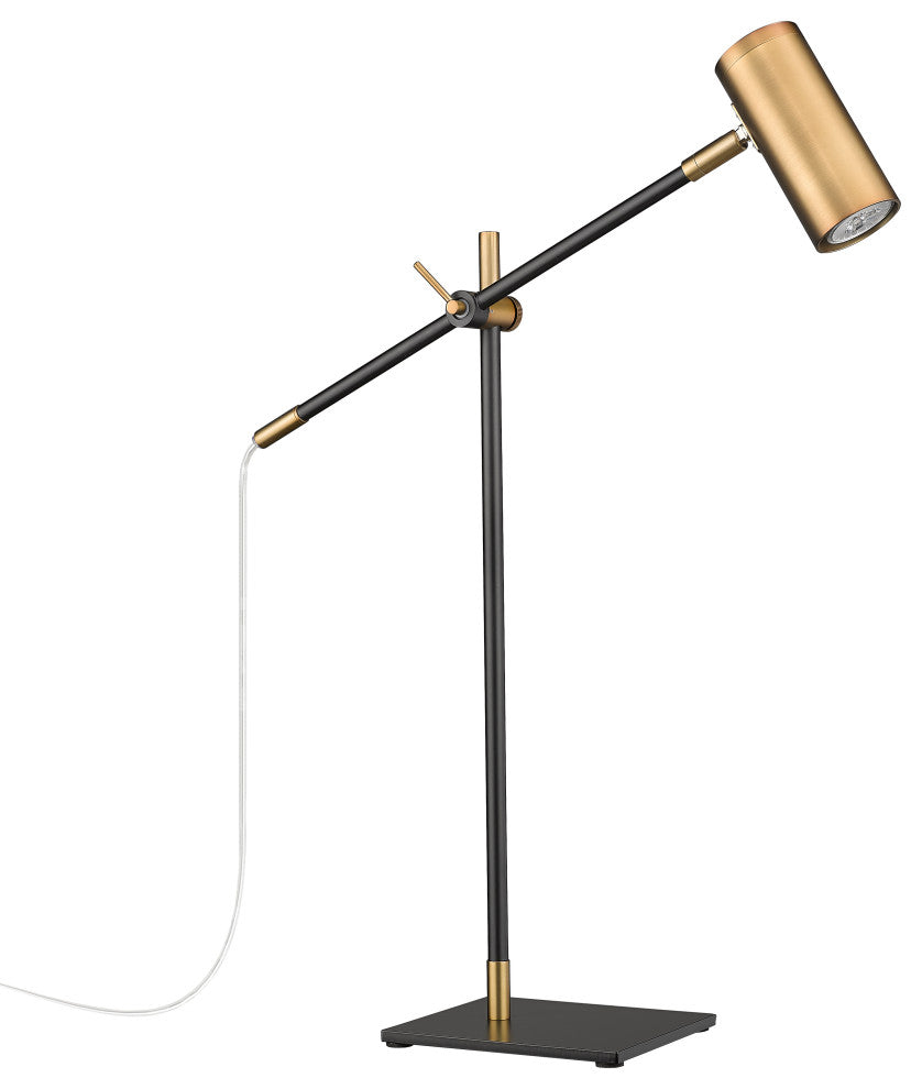 Zlite 814TL-MB-OBR 1-Light Table Lamp, Olde Brass