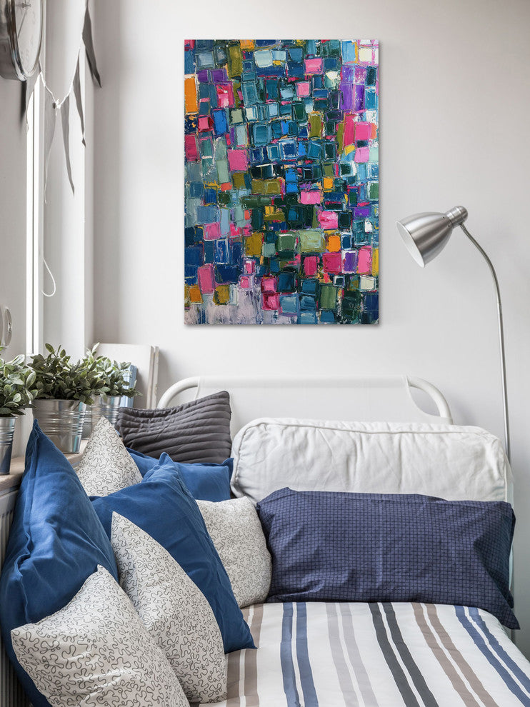 "Elevation" Painting Print on Wrapped Canvas, 24"x36"