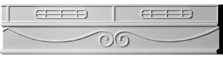 5 7/8"H x 7/8"P x 96"L, (24" Repeat) Large Swindon Panel Moulding