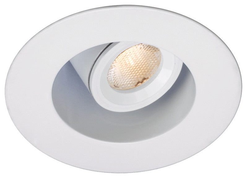 LEDme Miniature Round Recessed Adjustable Task-Light 4000K Cool White, White