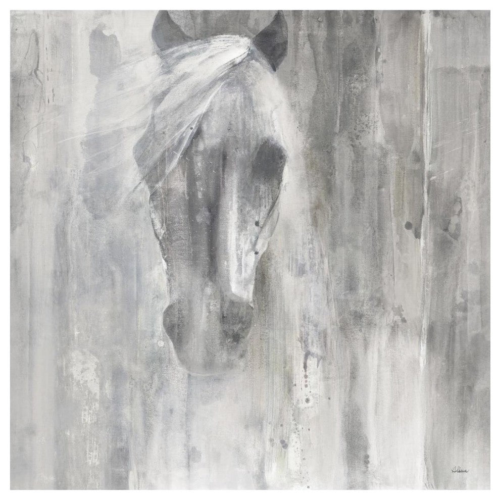 "Shadow Gray" Digital Paper Print by Albena Hristova, 26"x26"
