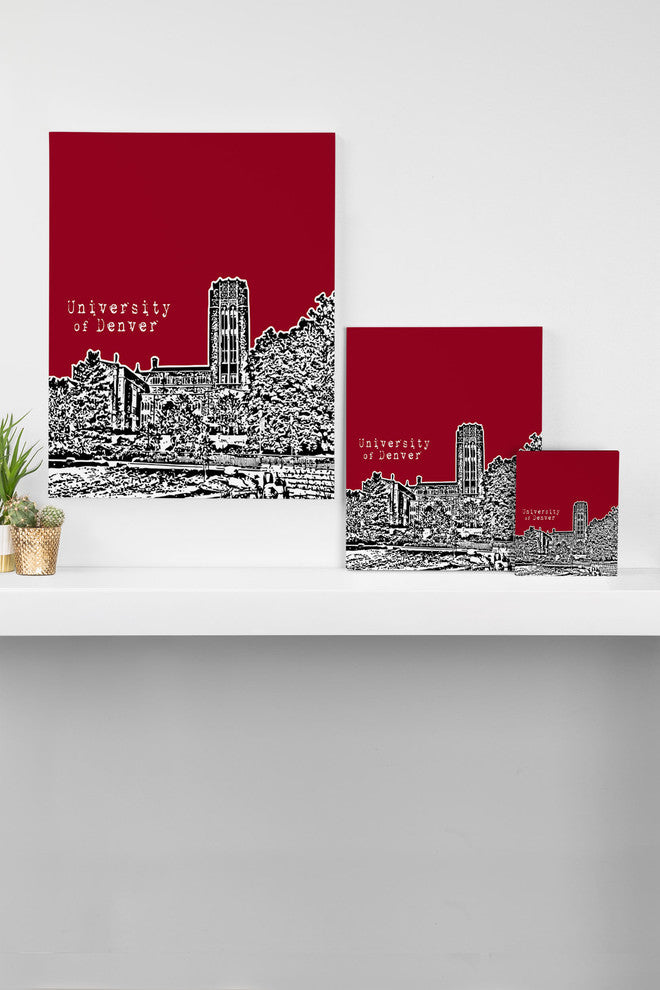 Deny Designs Bird Ave University of Denver Red Art Canvas