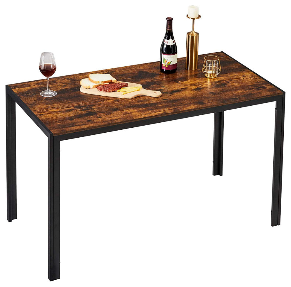 Dining Table 47 inch, Kitchen Table Heavy Metal Frame for Living Room