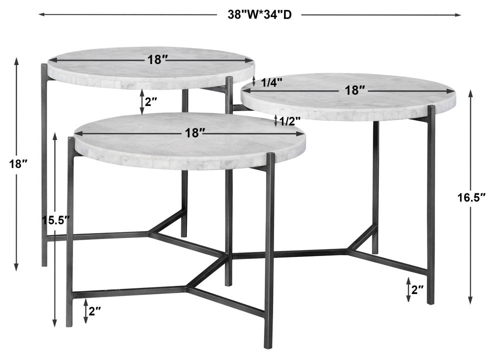 Uttermost Contarini Tiered Coffee Table