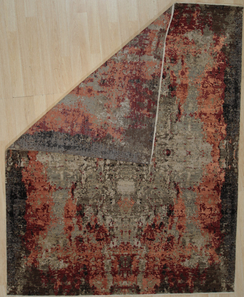 GRAY Contemporary Abstract Galaxy Area Rug
