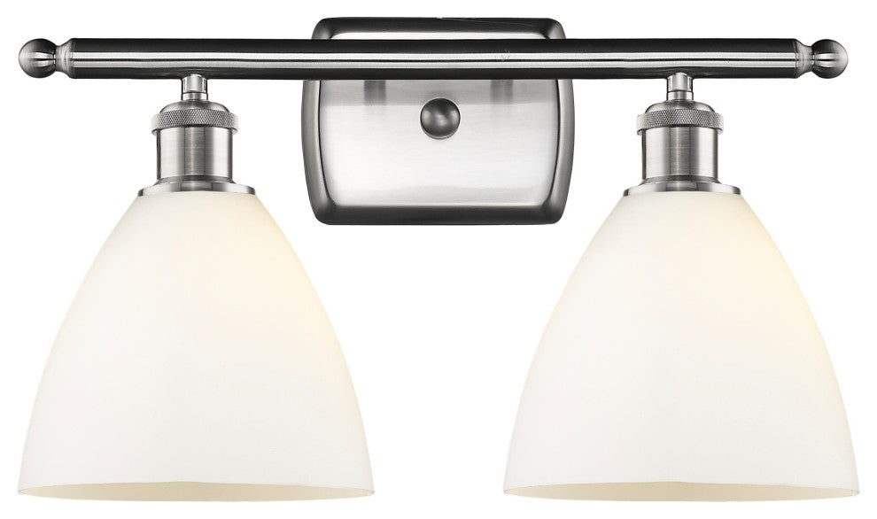 Innovations 516-2W-SN-GBD-751 2 Light Bath Vanity Light, Brushed Satin Nickel