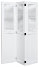 Sunset Trading White Shutter Wood Room Divider