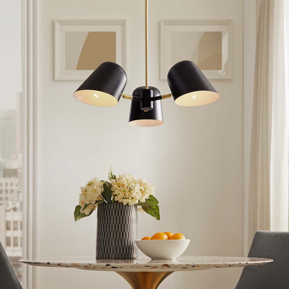 Pendant Ceiling Light Fixture, Black, Metal, Modern Cafe Bistro Hospitality