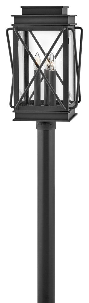 Hinkley Lighting 11191 Montecito 3 Light 20.5" Tall Post Light - Museum Black
