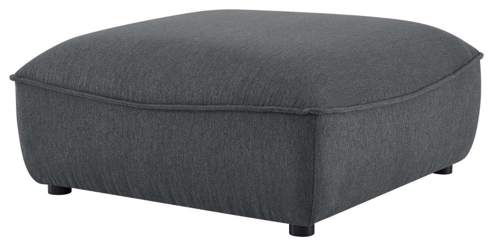 Armchair Accent Chair and Ottoman, Fabric, Dark Gray, Modern, Lounge